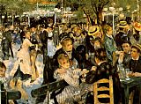 Pierre Auguste Renoir Canvas Paintings - La Moulin de la Galette